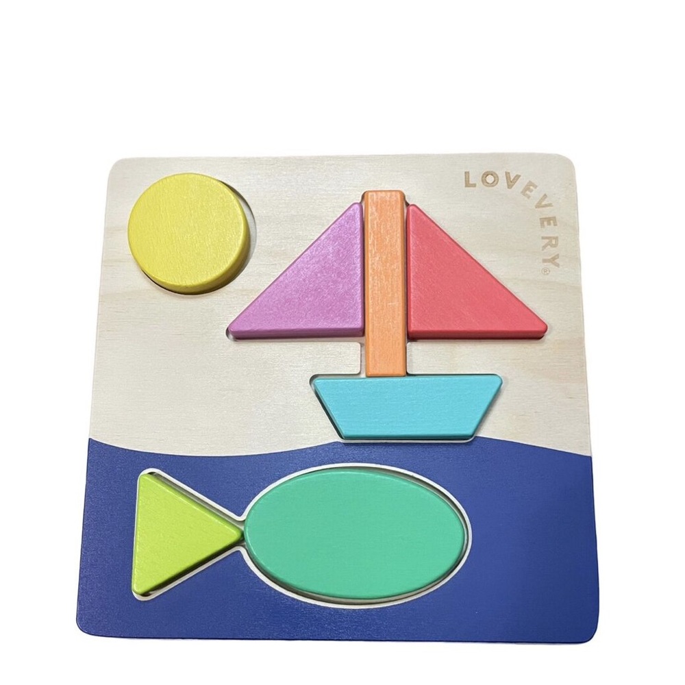 Lovevery double sided sunny day puzzle from the helper kit